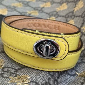 Coach Double Wrap Bracelet with Turn Lock